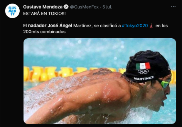 José Ángel clasificó a los Juegos Olímpicos Tokio 2020.