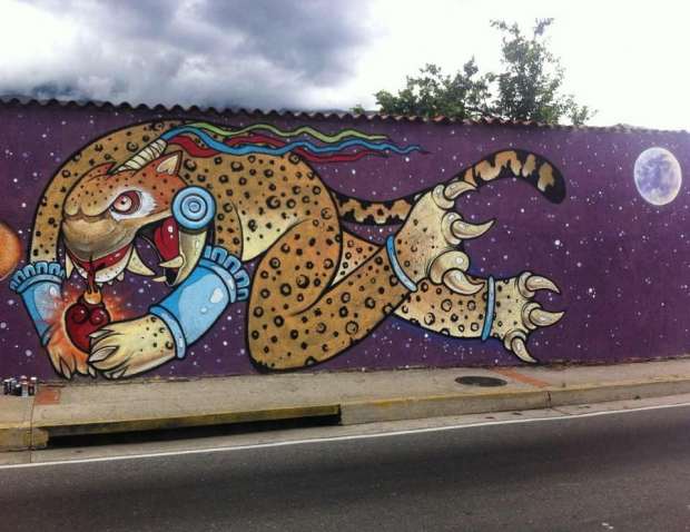 Grafiti del artista mexicano Alter Os.