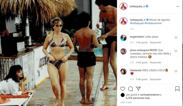 Así se ve Lolita Ayala en bikini