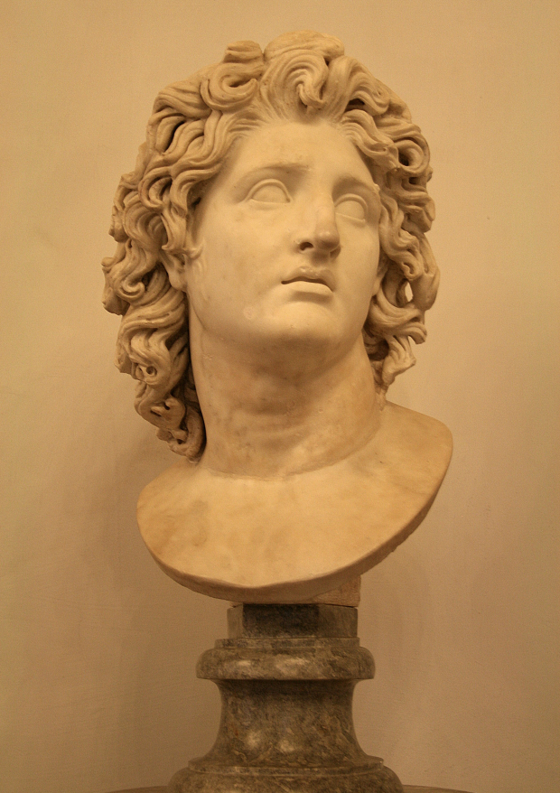 Alejandro Magno (356-323 a. C.), copia romana de un original helenístico.