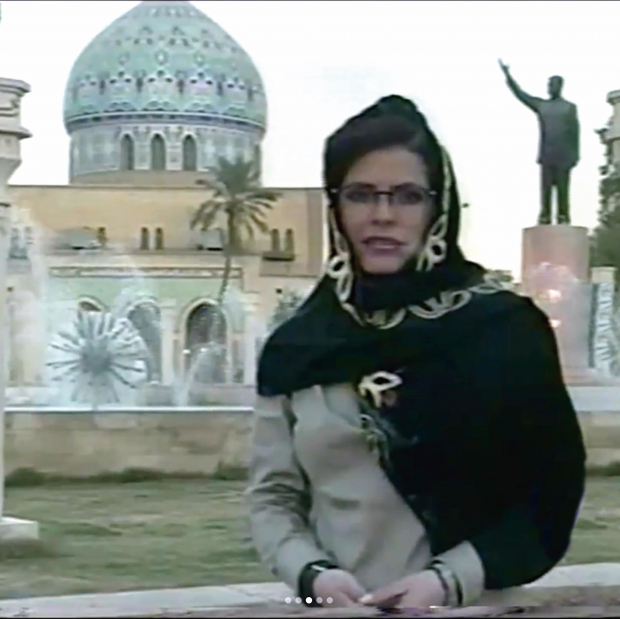 La periodista durante un reportaje en Oriente Medio, en imagen de archivo.