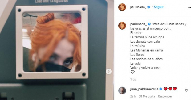 El comentario de Juan Pablo Mediana a su novia