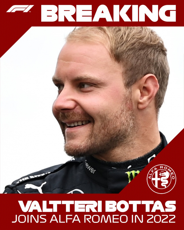 Valtteri Bottas firmó con Alfa Romeo por varios años en la F1.