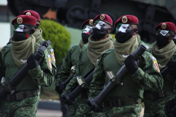 Fuerzas Armadas ensayan para el Desfile Militar que se realizará el próximo 16 de septiembre.