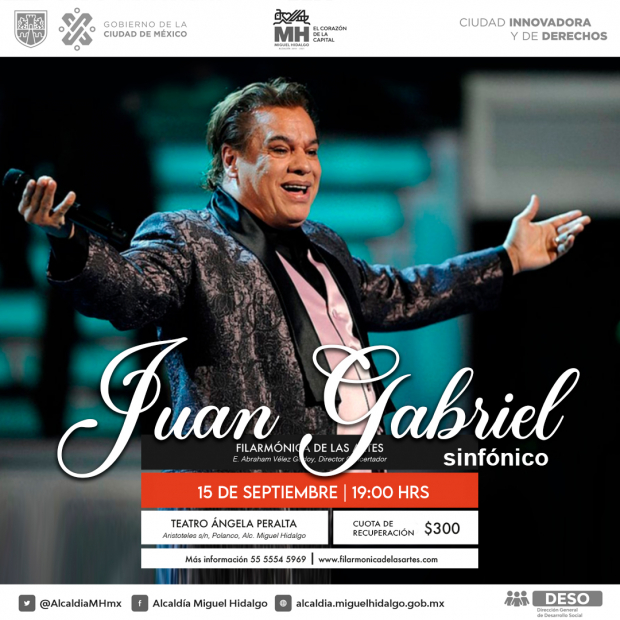 La Filarmónica de las Artes rinde homenaje a Juan Gabriel.