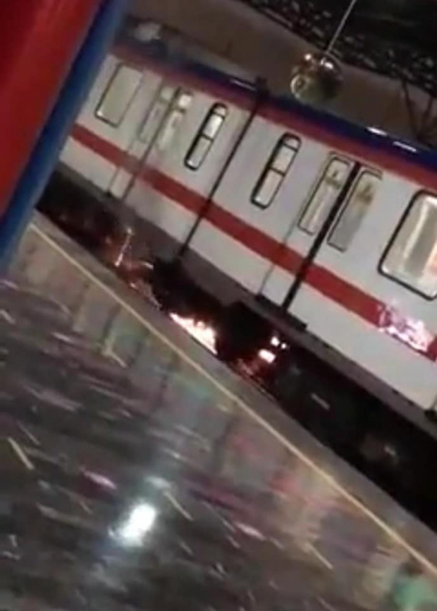 Incendio en el Metro de Monterrey.