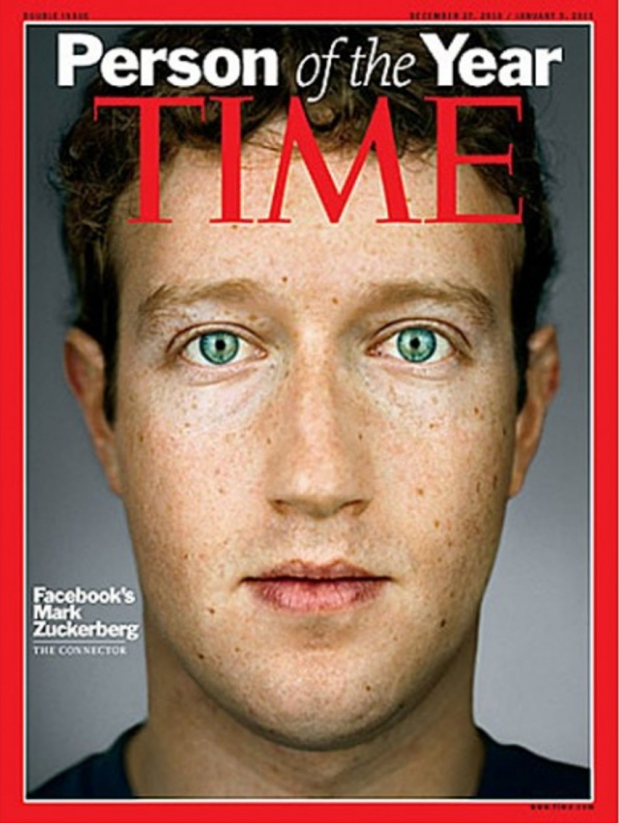 Revista Time de 2010 donde Mark Zuckerberg aparece como la persona del año.