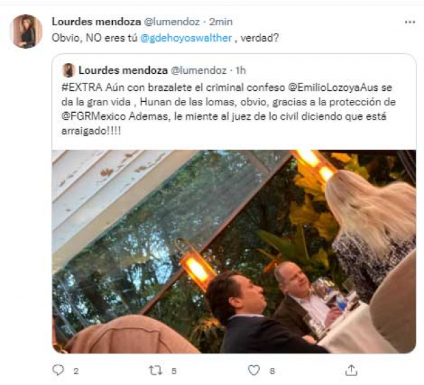 Odebrecht: Presunta fotografía de Emilio Lozoya en un restaurante de la Ciudad de México