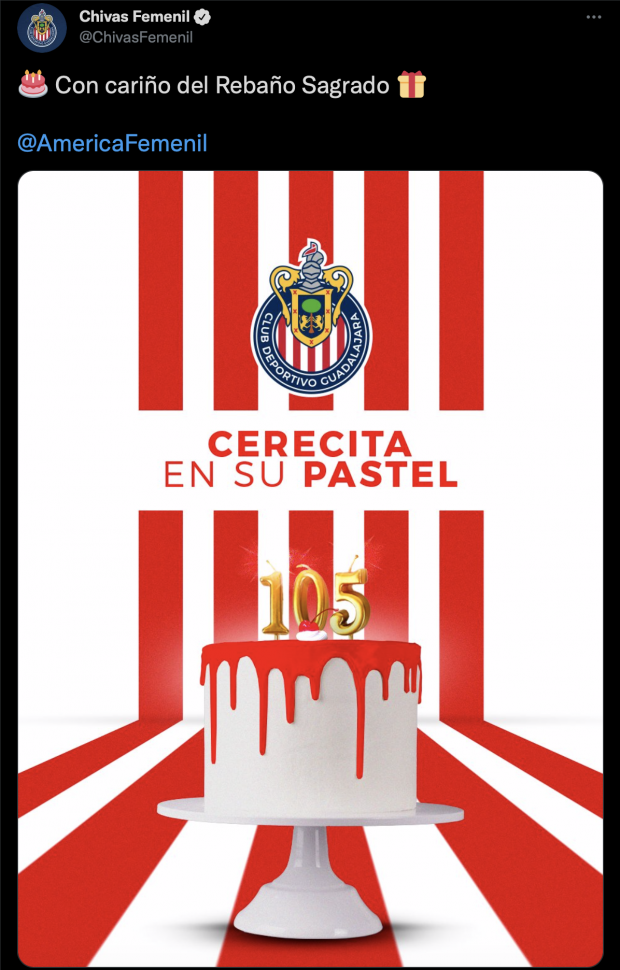 Chivas se burló del América en su aniversario.