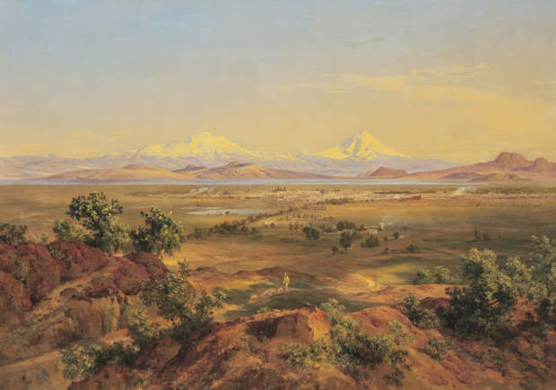 Vista del Valle de México desde el cerro del Tepeyac, de Velasco.