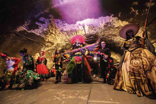 Túnel de Tradición, en la capital de Guanajuato, como parte del Festival de Día de Muertos.