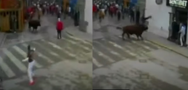 Este fue el momento; el hombre murió tras ser corneado por un toro en festival de España