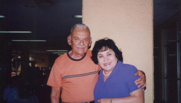 Carmen Salinas y su hermano Jorge Salinas