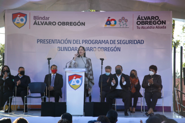 Lía Limón destaca la importancia de brindar seguridad para la ciudadanía en Álvaro Obregón.