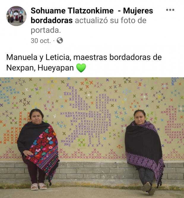 Artesanas del colectivo Sohuame Tlatzonkime.