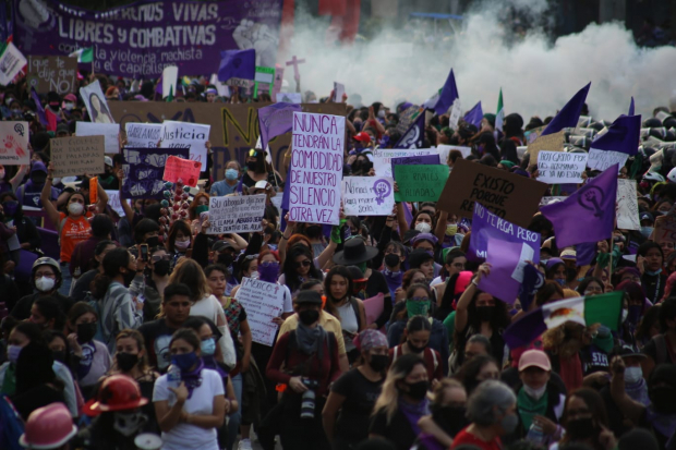 Más de mil 500 personas se dieron cita a la manifestación de esta tarde en la Ciudad de México.