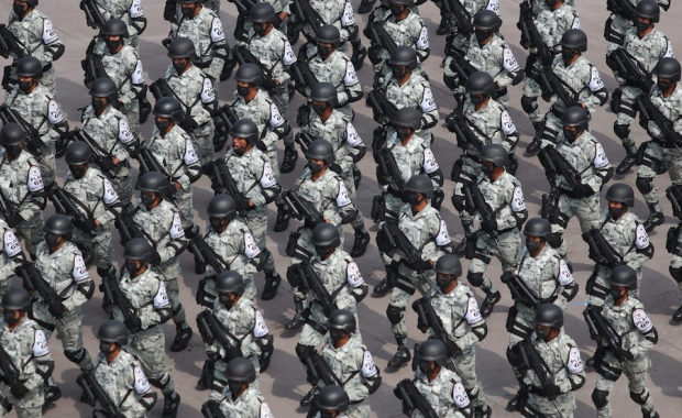 Soldados durante el Desfile Cívico-Militar, el pasado 16 de septiembre.
