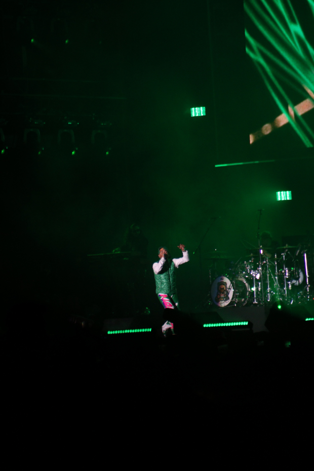 Ozuna durante su show en el escenario Coca Cola