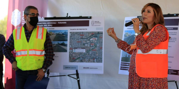La inversión se enfocarán principalmente en la rehabilitación de las carreteras estatales del Valle de Mexicali, señaló la gobernadora Marina del Pilar.