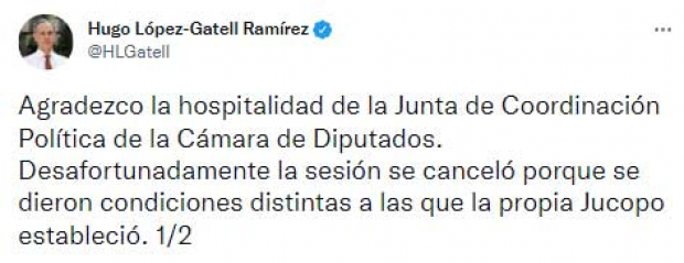 La respuesta de Hugo López-Gatell en Twitter