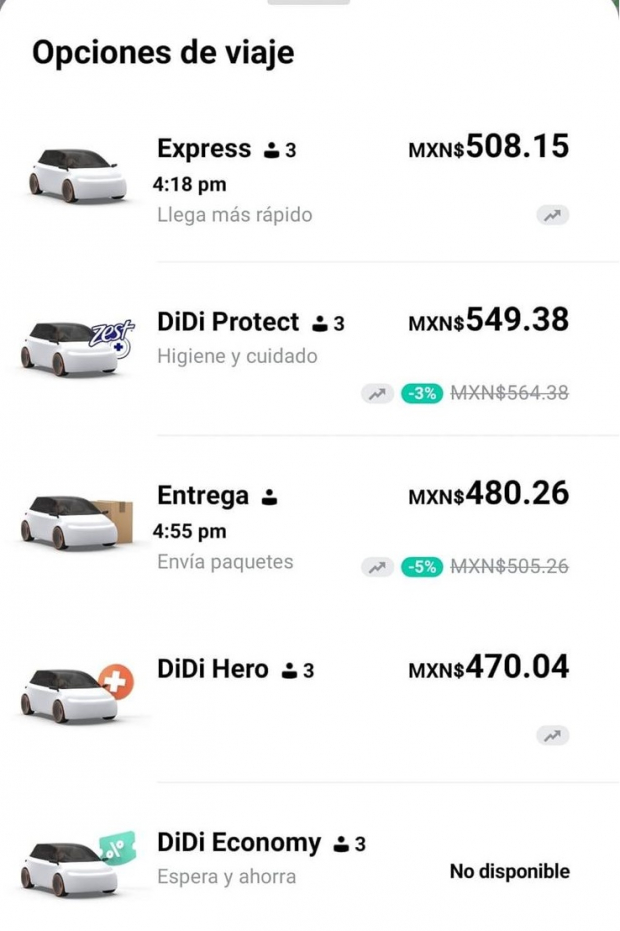 De acuerdo con Uber, sus tarifas aumentaron por la demanda del servicio y para incentivar a los conductores a obtener más ganancias brindando viajes