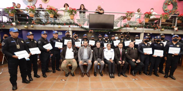 La alcaldía Coyoacán reconoció la contribución de los más de 250 elementos de la fuerza policial que trabajan en pro de la seguridad de las familias,.