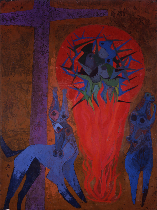 Llanto de tierra, óleo sobre tela, 1977.