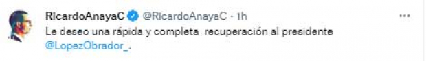 Ricardo Anaya se pronunció en su cuenta de Twitter tras darse a conocer la noticia