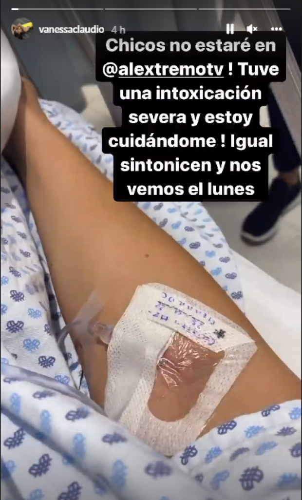 Vanessa Claudio en el hospital