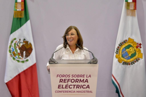 La secretaria de Energía, Rocío Nahle, dijo que las tarifas de luz continúan por debajo de la inflación