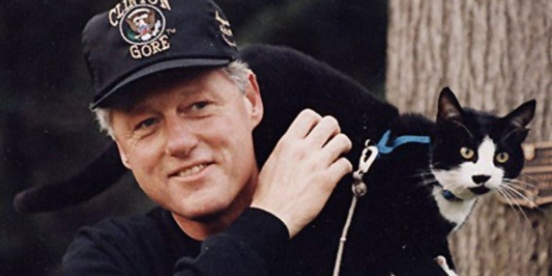 Bill Clinton y Socks.
