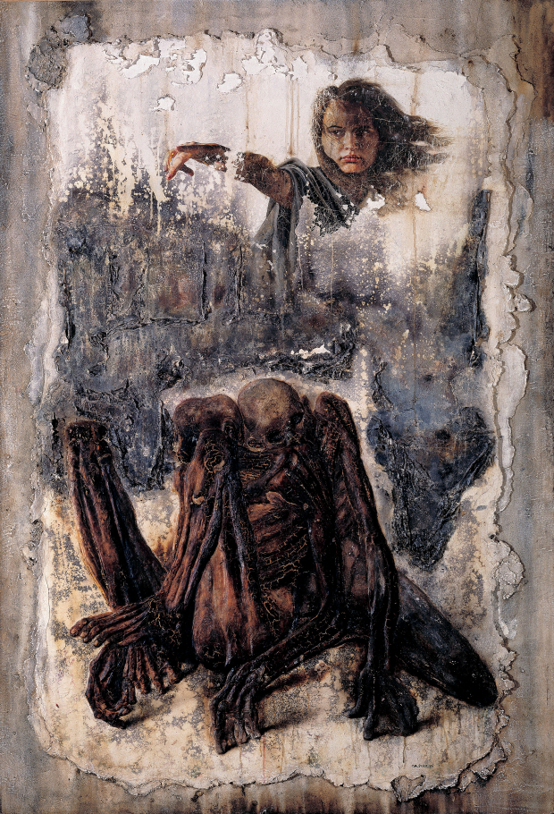 Ángel de Sodoma y Gomorra (1995),  de Rafael Cauduro.