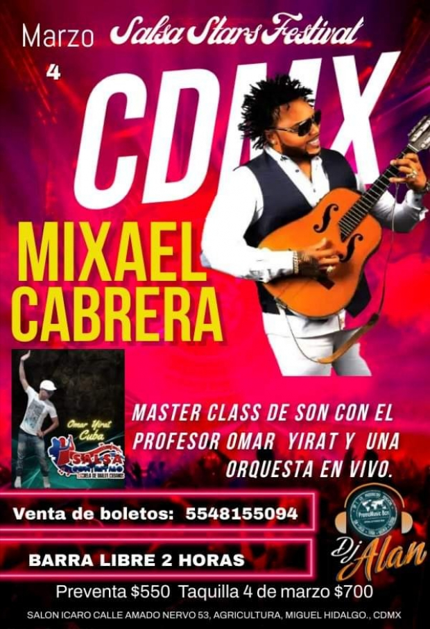 concierto de Mixael Cabrera en la CDMX