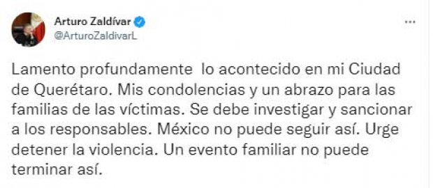 El mensaje en Twitter del ministro de la SCJN, Arturo Zaldívar