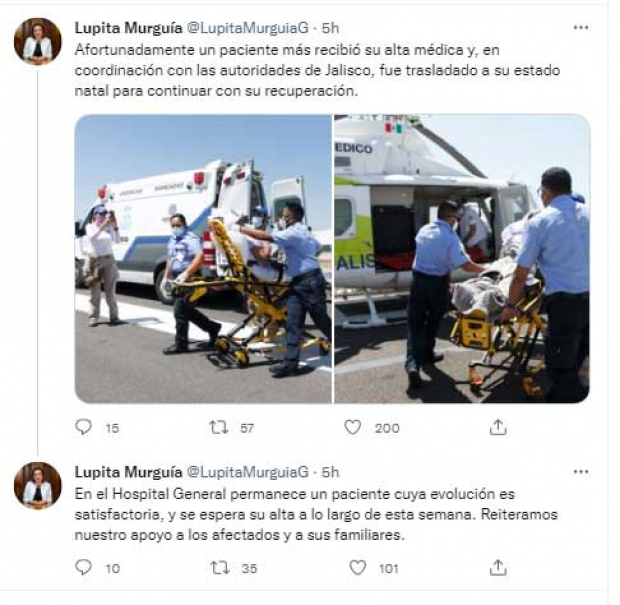 El mensaje de la secretaria de Gobierno de Querétaro en Twitter