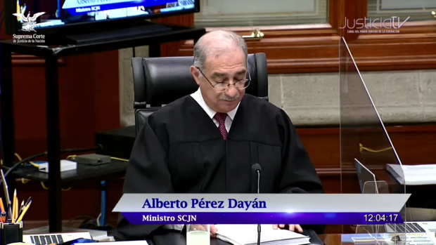 Ministro Alberto Pérez Dayán.