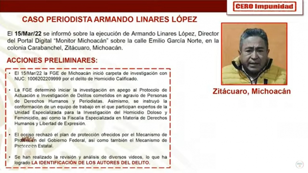Caso periodista Armando Linares