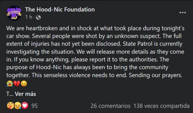 Palabras de The Hood-Nic Foundation.
