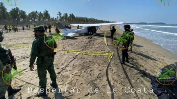 Accidente de avioneta en Playa Linda