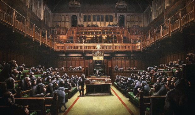 Parlamento empeorado, óleo sobre tela, 2009.