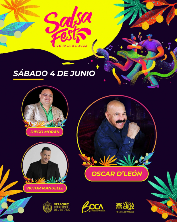 Cartelera del Salsa Fest 2022.