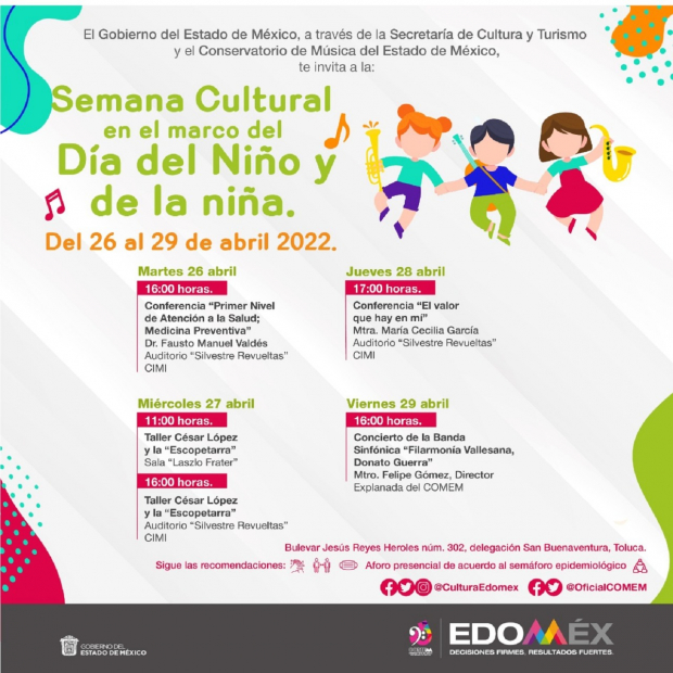 Cartelera cultural del Edomex: Día del Niño