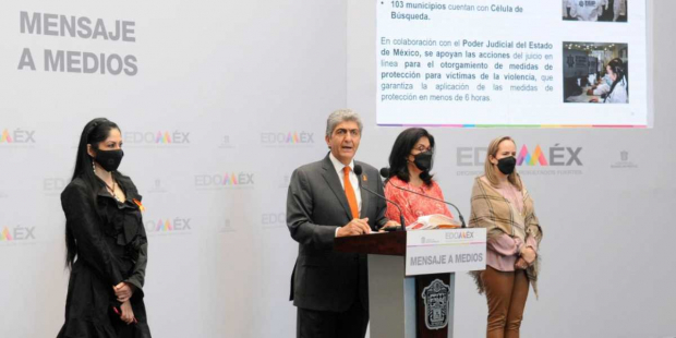 El secretario general de Gobierno, Ernesto Nemer Álvarez, informó sobre las acciones que se llevan a cabo en el Estado de México para prevenir y erradicar la violencia de género.