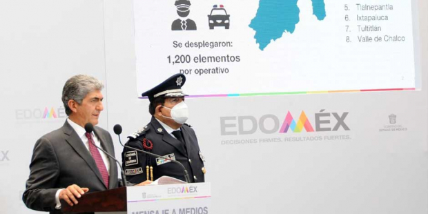 Ernesto Nemer, secretario General de Gobierno del edomex explicó que en patrullajes se hacen trabajos de inteligencia,