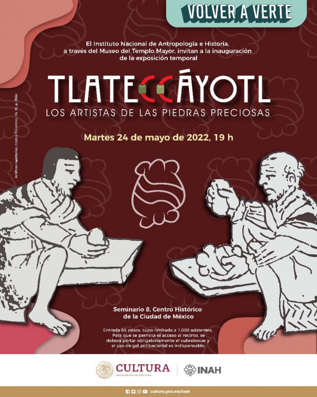Tlateccáyotl: los artistas de las piedras preciosas, llega a Museo del Templo Mayor
