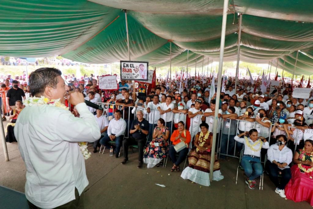 Salomón Jara Cruz, candidato a la gubernatura de Oaxaca, emitió su llamado "Mensaje de la esperanza"