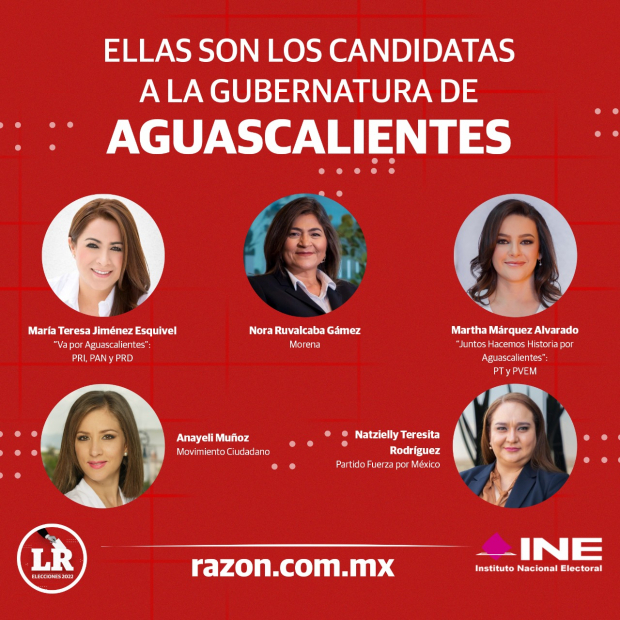 Candidatas a la gubernatura de Aguascalientes.