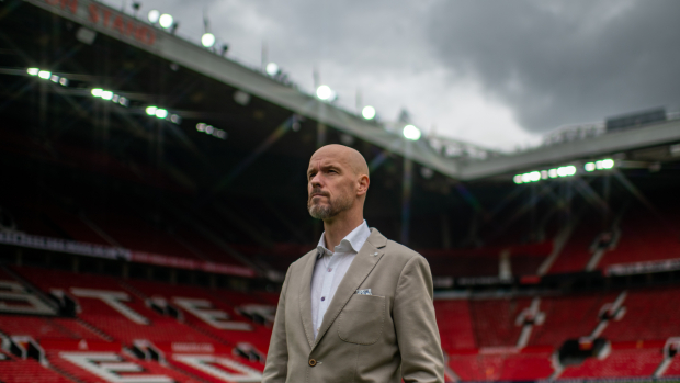 Erik Ten Hag, en su presentación con el Manchester United de la Premier League.