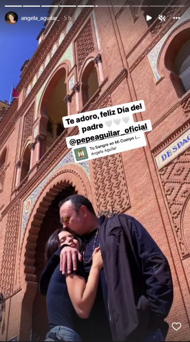 Ángela Aguilar felicita a Pepe Aguilar por el Día del Padre