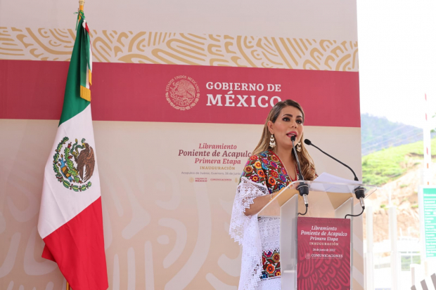Evelyn Salgado agradeció el apoyo de AMLO para impulsar programas sociales diversos y proyectos de infraestructura destinados a cambiar el rostro de Guerrero